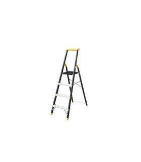 Drabina schodkowa aluminiowa MASTERTOOL 4 metalowe stopnie h 846 mm max 150 kg 79-1204