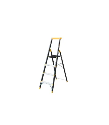 Drabina schodkowa aluminiowa MASTERTOOL 4 metalowe stopnie h 846 mm max 150 kg 79-1204