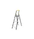 Drabina schodkowa aluminiowa MASTERTOOL 5 metalowych stopni h 1064 mm max 150 kg 79-1205
