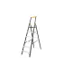 Drabina schodkowa aluminiowa MASTERTOOL 6 metalowych stopni h 1282 mm max 150 kg 79-1206