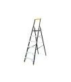 Drabina schodkowa aluminiowa MASTERTOOL 6 metalowych stopni h 1282 mm max 150 kg 79-1206