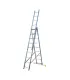 Drabina aluminiowa MASTERTOOL teleskopowa 3*9 stopni h 6200 mm max 150kg 79-1309