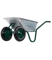 Taczka budowlana / ogrodowa MASTERTOOL D-12 85 l/200kg, dwa koła PN 3, 5*8 Ø 37cm 79-9849