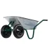 Taczka budowlana / ogrodowa MASTERTOOL D-12 100 l/200kg, dwa koła PN 3, 5*8 Ø 37cm 79-9853