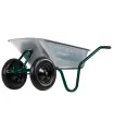 Taczka budowlana / ogrodowa MASTERTOOL D-12 100 l/200kg, dwa koła PN 3, 5*8 Ø 37cm 79-9853