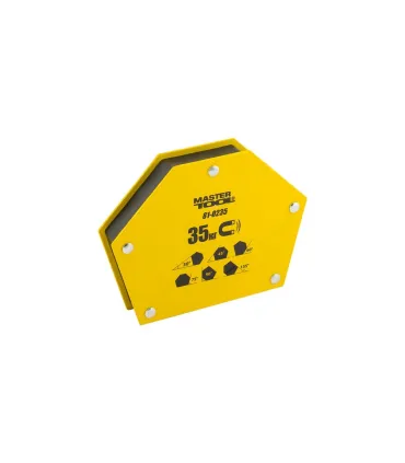 Kątownik magnetyczny do spawania MASTERTOOL 35 kg 30°/45°/60°/75°/90°/135° 145x110 mm 81-0235