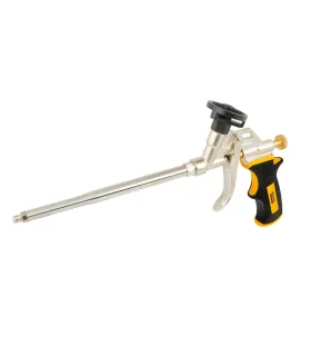 Pistolet do pianki montażowej CM16 MASTERTOOL 165 mm cały metalowy, dysza i mocowanie pojemnika z powłoką teflonową 81-8675