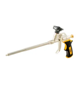 Pistolet do pianki montażowej CM18 MASTERTOOL 180 mm cały metalowy, dysza i mocowanie pojemnika z powłoką teflonową 81-8676
