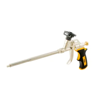 Pistolet do pianki montażowej CM18 MASTERTOOL 180 mm cały metalowy, dysza i mocowanie pojemnika z powłoką teflonową 81-8676