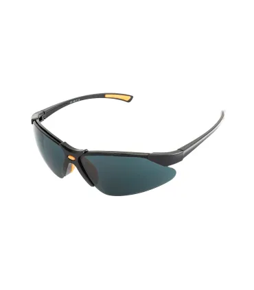Okulary ochronne MASTERTOOL SPORTLINE GREY ANTI-SCRATCH, miękka nakładka na nos, antypoślizgowe zauszniki 82-0004