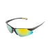 Okulary ochronne MASTERTOOL SPORTLINE GOLD MIRROR ANTI-SCRATCH, miękka nakładka na nos, antypoślizgowe zauszniki