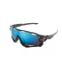 Okulary ochronne MASTERTOOL SPORTLINE BLUE MIRROR soczewka panoramiczna, ochrona przed zarysowaniem ANTI-SCRATCH 82-0007