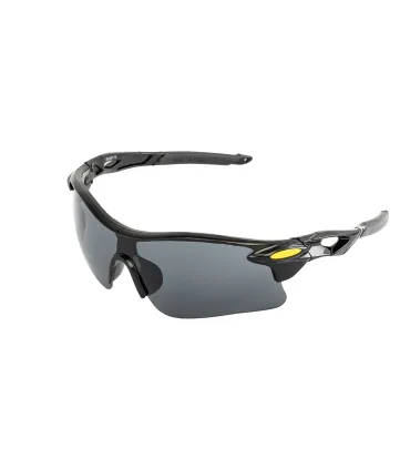 Okulary ochronne MASTERTOOL SPORTLINE GREY soczewka panoramiczna, antypoślizgowe zauszniki 82-0010