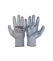 Rękawice robocze MASTERTOOL dziane bezszwowe z powłoką nitrylową szare 10" 83-0408