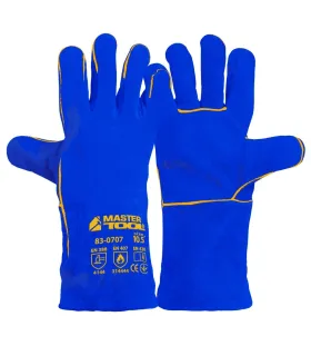 Rękawice spawalnicze MASTERTOOL niebieskie 10, 5" 83-0707