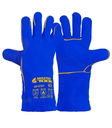 Rękawice spawalnicze MASTERTOOL niebieskie 10, 5" 83-0707