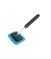 Szczotka do mycia szyb samochodowych MASTERTOOL z mikrofibrą110*150 mm teleskopowy aluminiowy uchwyt 330-445 mm 84-0014