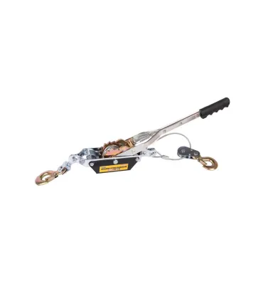 Wciągarka ręczna linowa MASTERTOOL 2T stalowa lina nośna 4 mm*2 m, 2 haki 86-8021