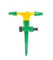 Zraszacz plastikowy obrotowy MASTERTOOL 3-ramienny 1/2" z podstawą 12 m 92-9322