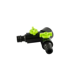 Rozdzielacz MASTERTOOL z 2 zaworami do szybkozłączek 1/2" gwint zewnętrzny 92-9327