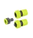 Zestaw dysz do nawadniania MASTERTOOL 3 szt. (adapter 1/2"-3/4" - żeński, końcówka 3/4", końcówka 3/4" STOP - żeńska) 92-9338