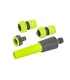 Zestaw do nawadniania MASTERTOOL 4 szt. (dysza zraszająca regulowana, adapter 1/2"-3/4" żeński końcówka 3/4", końcówka 3/4" STOP