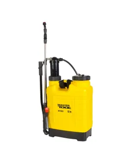 Opryskiwacz ogrodowy MASTERTOOL ciśnieniowy plecakowy 12 l, przedłużka teleskopowa 50-90 cm 92-9412
