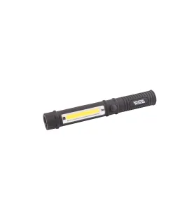 Latarka magnetyczna MASTERTOOL ręczna 1W LED/1W COB LED, 90 Lum/ 6500K, 50 m, 3xAAA, ABS 94-0806