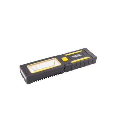 Latarka magnetyczna MASTERTOOL ręczna z amortyzacją 4*0, 4W LED/3W COB LED, 150 Lum/8000K, 10 m, 3xAAA, ABS 94-0808