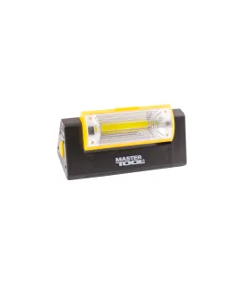 Latarka magnetyczna MASTERTOOL COB LED ze światłem bocznym 6*0, 2W LED/3W, 150 Lum 8000K, 15m, 4xAAA, ABS 94-0809
