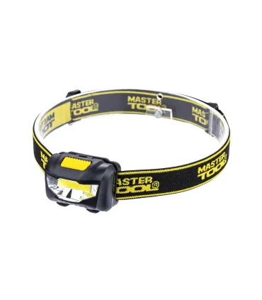 Latarka czołowa MASTERTOOL 3 funkcje, 1W COB LED, 90 Lum/7000K, 10 m, 3xAAA, ABS 94-0811