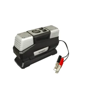 Kompresor samochodowy WERTVOLL 2-tłokowy 60 l/min 12V/15A/180W/150Psi, futerał do przechowywania AC-2160