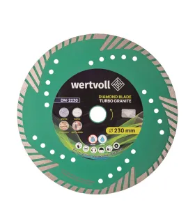 Tarcza diamentowa WERTVOLL TURBO 230*3 mm 0, 24 wysokość segmentu 8 mm adapter 22, 2-20 mm 6650 obr./min DM-2230
