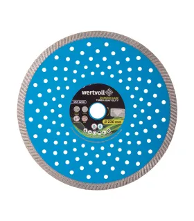 Tarcza do żelbetu WERTVOLL TURBO HEAVY DUTY 230*2, 5 mm 0, 24 wysokość segmentu 10 mm adapter 22, 2-20 mm DM-4230