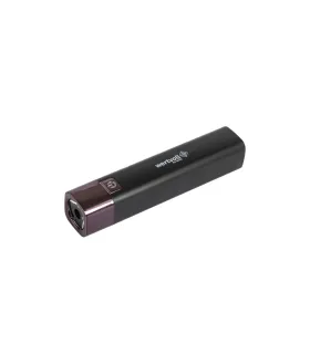 Latarka akumulatorowa WERTVOLL 3 funkcje, 1W LED 80 Lumt/7000K, 60 m, power bank, USB, Li-ion1200 mAh, ABS BLACK BLACK RX-8002