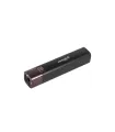 Latarka akumulatorowa WERTVOLL 3 funkcje, 1W LED 80 Lumt/7000K, 60 m, power bank, USB, Li-ion1200 mAh, ABS BLACK BLACK RX-8002