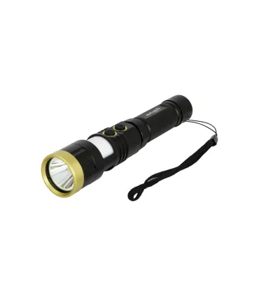 Latarka akumulatorowa WERTVOLL 8 funkcji, 5W LED/0,5W WHITE/RED/BLUE, 300 lm/7000K, 200 m, IP44, USB, Li-ion 2000 mAh, AL RX-800