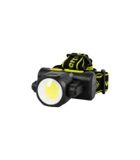 Latarka czołowa WERTVOLL akumulatorowa 4 funkcje dwustronna 3W CREE LED/3W COB LED 150 lm/8000K, 60 m, IP44, USB, Li-ion 1200 mA
