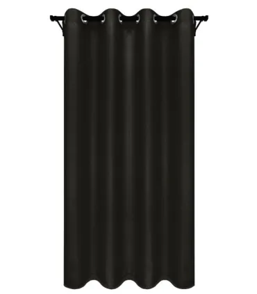 Zaciemniająca zasłona na przelotkach - Blackout Royal Black, czarna