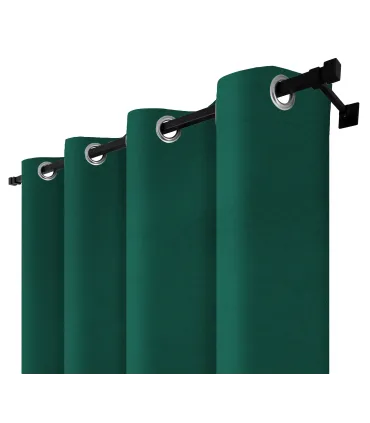 Zasłona zaciemniająca na przelotkach - Blackout Royal Emerald, szmaragdowozielona
