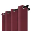 Zasłona zaciemniająca na przelotkach - Blackout Royal Marsala, kolor burgund