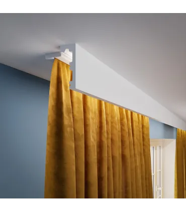 Karniszowa listwa sufitowa Deco LK1 - odpowiednia do podświetlenia LED 200cm x 10cm