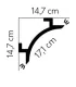 Dekoracyjna listwa oświetleniowa sufitowa QL001 200 x 14.7 x 14.7 cm Mardom