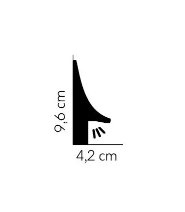 Podłogowa listwa oświetleniowa QL007 200 x 9.3 x 4.2 cm Mardom