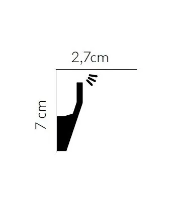 Dekoracyjna listwa oświetleniowa na sufit MD118 200 x 7 x 2.7 cm Mardom