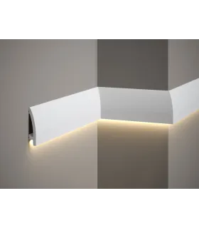 Listwa dekoracyjna na ścianę MD030 200x8x1,7 cm Mardom odpowiednia do podświetlenia LED