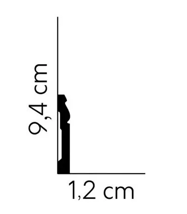 Listwa przypodłogowa MD094 200x9.4x1.2 cm Mardom