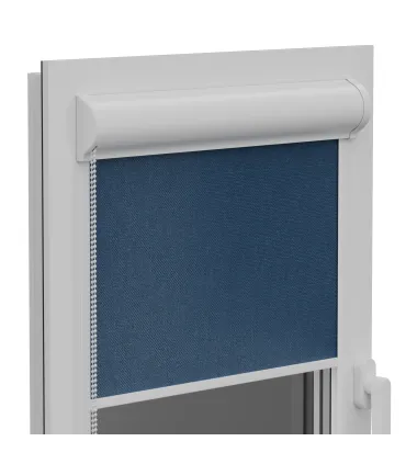 Roleta Termo (termoizolacyjna) w aluminiowej kasecie Elite plus seria Ciemnoniebieska