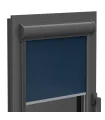Roleta Termo (termoizolacyjna) w aluminiowej antracytowej kasecie Elite plus seria Ciemnoniebieska