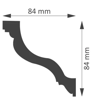 Dekoracyjna listwa sufitowa CD85M 200x8,4x8,4 cm DSM